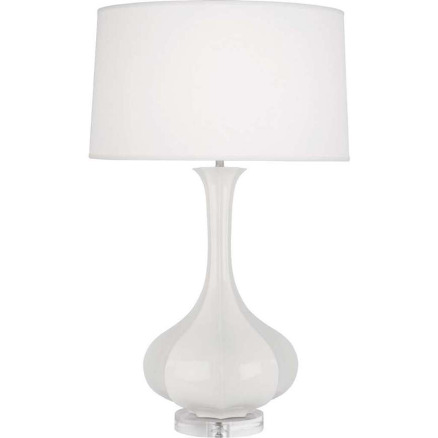 Picture of LILY PIKE TABLE LAMP IN LILY GLAZED CERAMIC WITH LUCITE BASE LY996