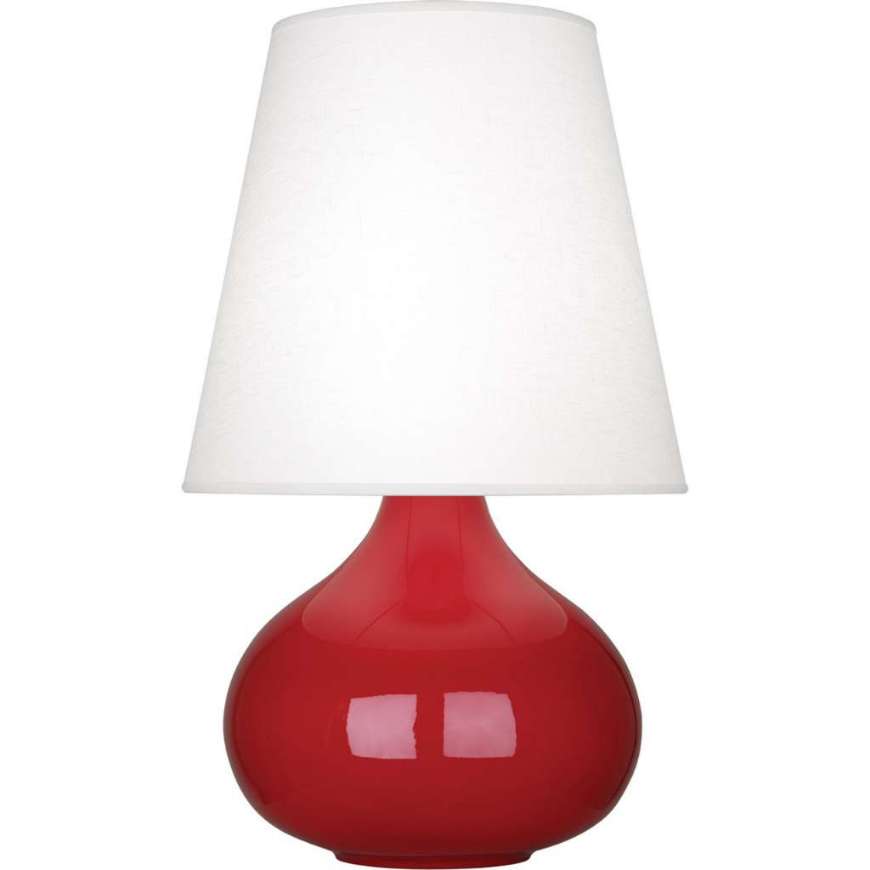 Picture of RUBY RED JUNE ACCENT LAMP IN RUBY RED GLAZED CERAMIC RR93