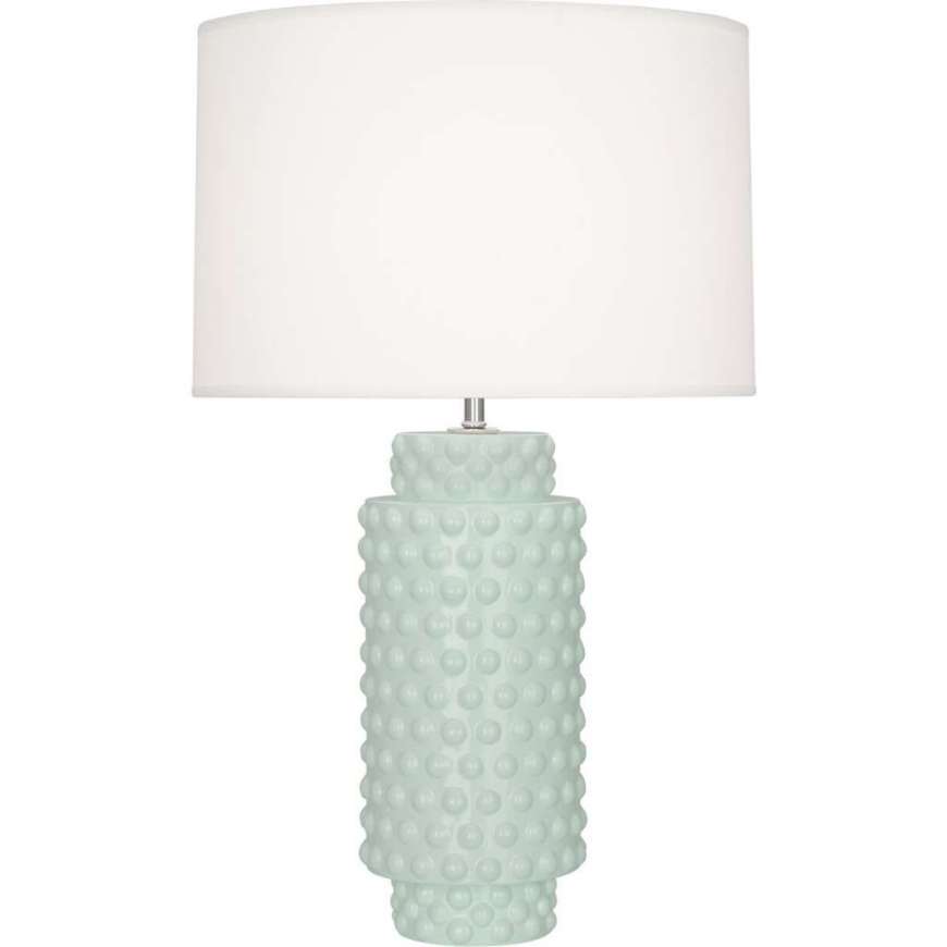 Picture of CELADON DOLLY TABLE LAMP IN CELADON GLAZED TEXTURED CERAMIC CL800