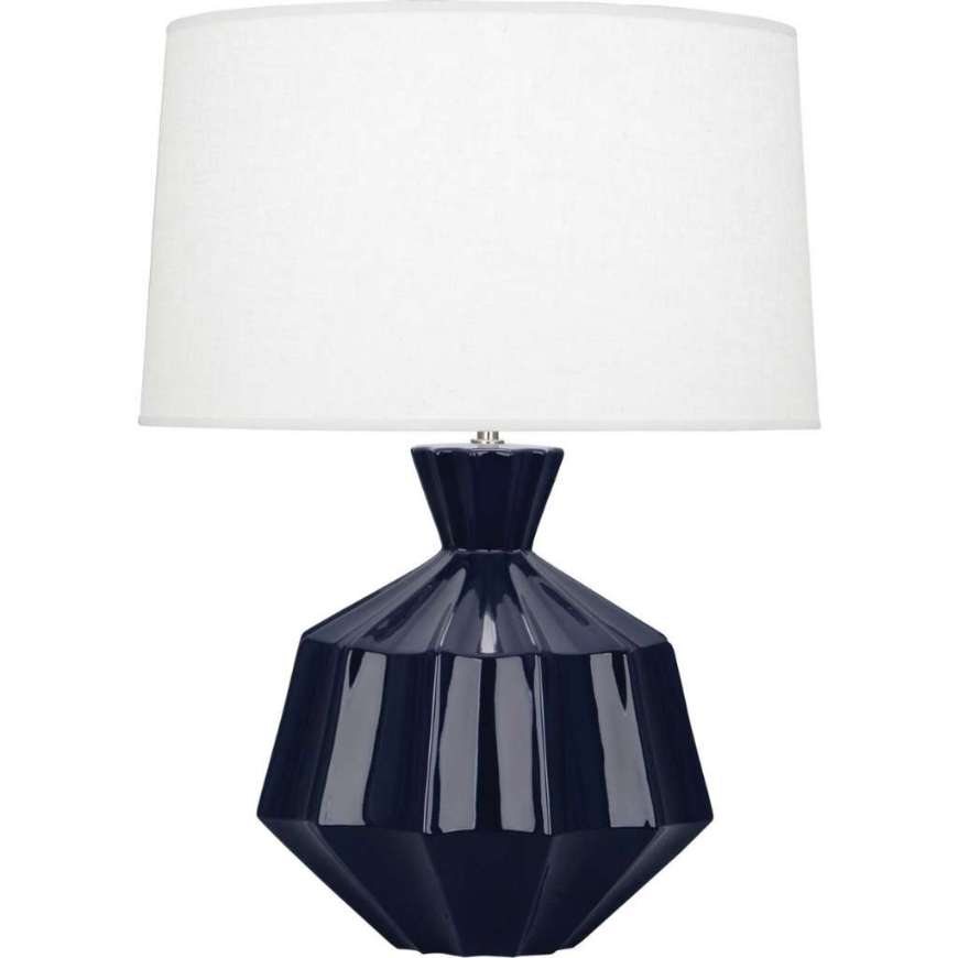 Picture of MIDNIGHT ORION TABLE LAMP IN MIDNIGHT BLUE GLAZED CERAMIC MB999