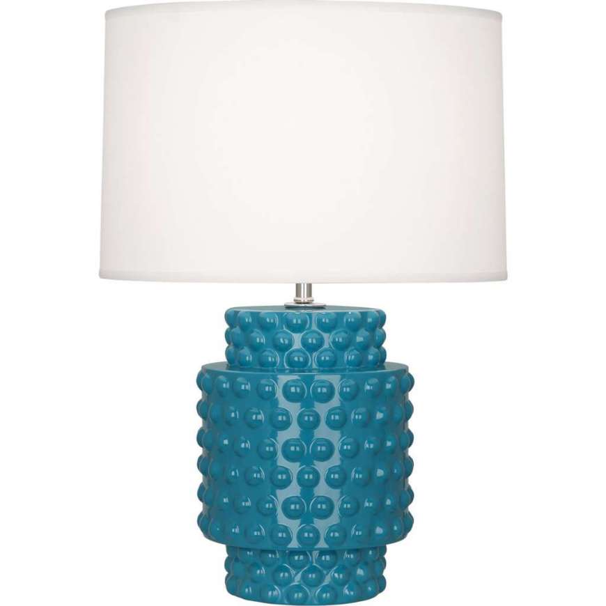 Picture of PEACOCK DOLLY ACCENT LAMP IN PEACOCK GLAZED TEXTURED CERAMIC PC801