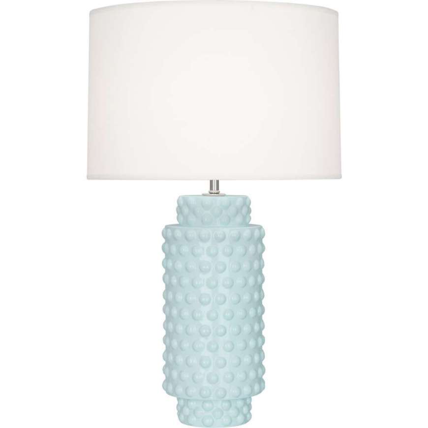 Picture of BABY BLUE DOLLY TABLE LAMP IN BABY BLUE GLAZED TEXTURED CERAMIC BB800