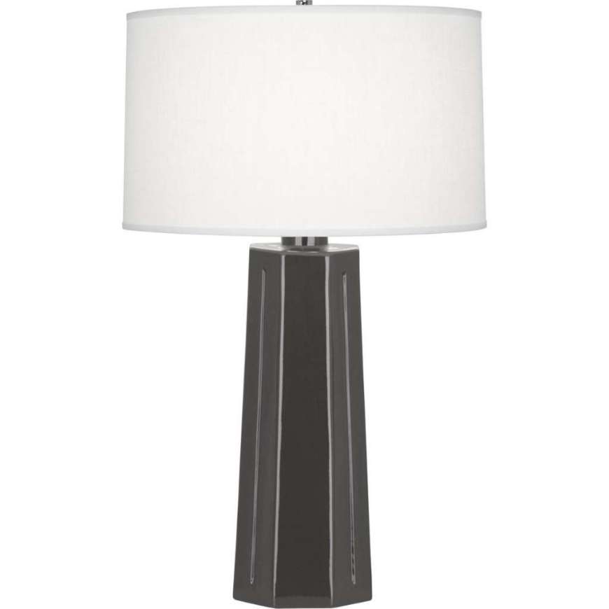 Picture of ASH MASON TABLE LAMP IN ASH GLAZED CERAMIC CR960