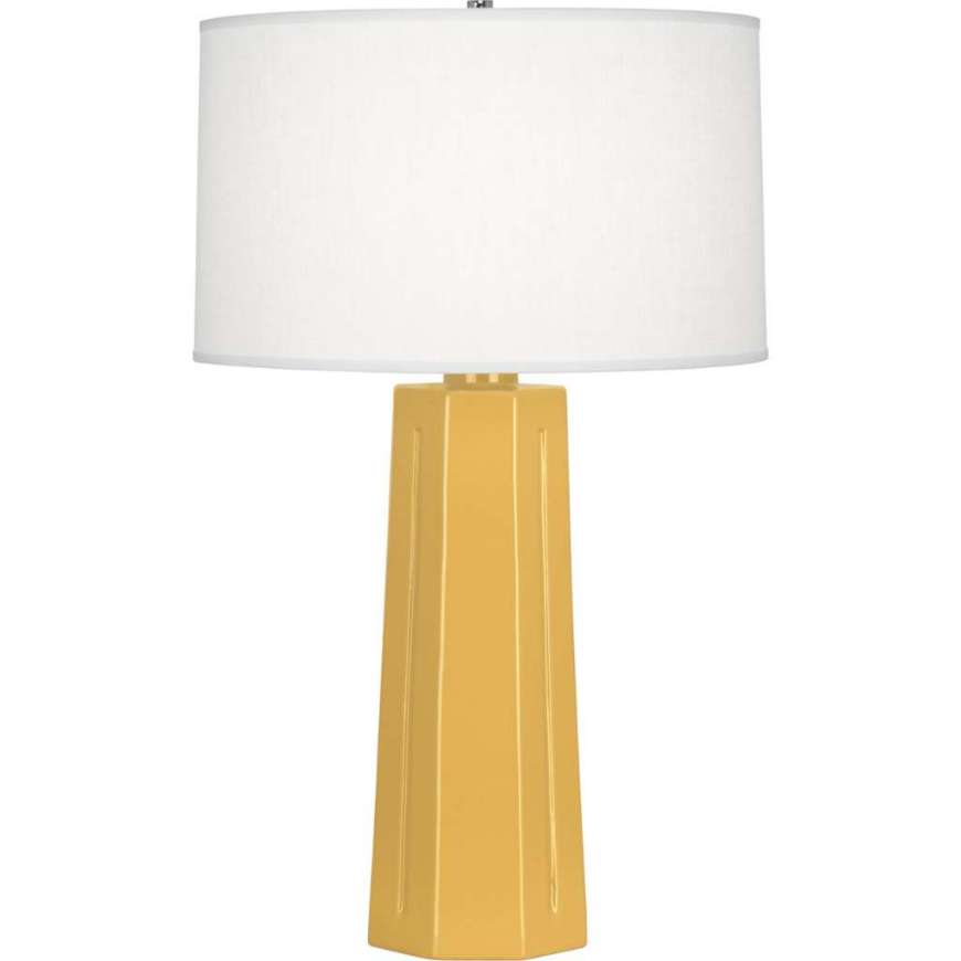 Picture of SUNSET MASON TABLE LAMP IN SUNSET YELLOW GLAZED CERAMIC SU960