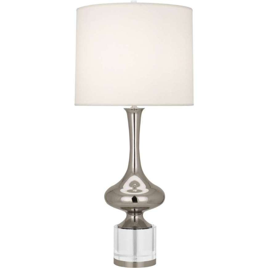 Picture of JEANNIE TABLE LAMP IN POLISHED NICKEL FINISH W/ CLEAR CRYSTAL ACCENT S209