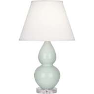 Picture of CELADON SMALL DOUBLE GOURD ACCENT LAMP IN CELADON GLAZED CERAMIC WITH LUCITE BASE A788X