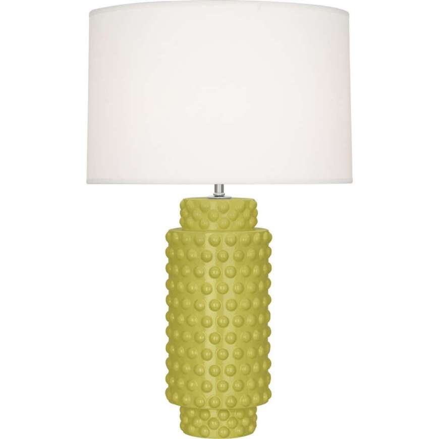 Picture of CITRON DOLLY TABLE LAMP IN CITRON GLAZED TEXTURED CERAMIC CI800