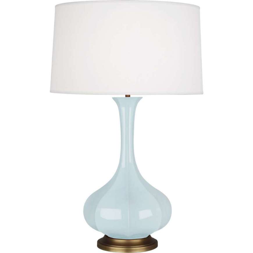 Picture of BABY BLUE PIKE TABLE LAMP IN BABY BLUE GLAZED CERAMIC BB994