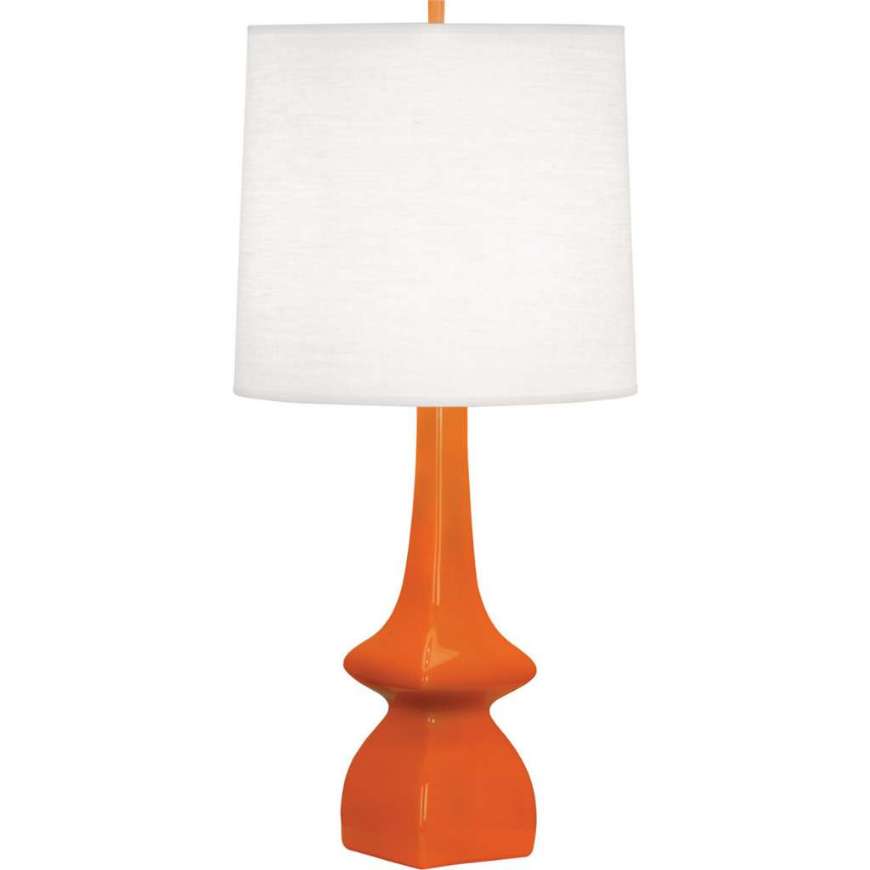 Picture of PUMPKIN JASMINE TABLE LAMP IN PUMPKIN GLAZED CERAMIC PM210