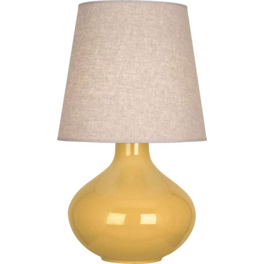 Picture of SUNSET JUNE TABLE LAMP IN SUNSET YELLOW GLAZED CERAMIC SU991