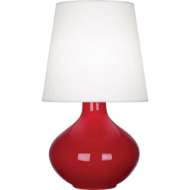 Picture of RUBY RED JUNE TABLE LAMP IN RUBY RED GLAZED CERAMIC RR993