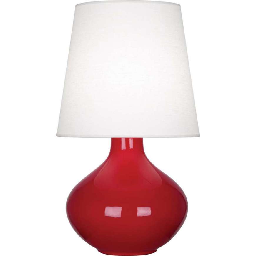 Picture of RUBY RED JUNE TABLE LAMP IN RUBY RED GLAZED CERAMIC RR993