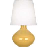 Picture of SUNSET JUNE TABLE LAMP IN SUNSET YELLOW GLAZED CERAMIC SU993