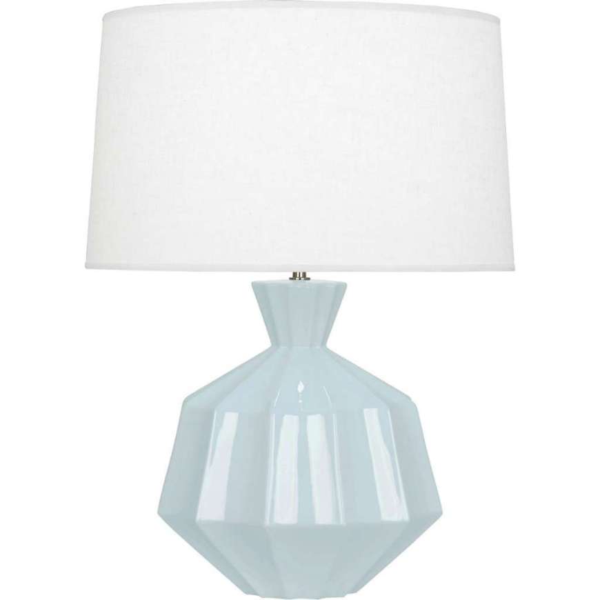 Picture of BABY BLUE ORION TABLE LAMP IN BABY BLUE GLAZED CERAMIC BB999