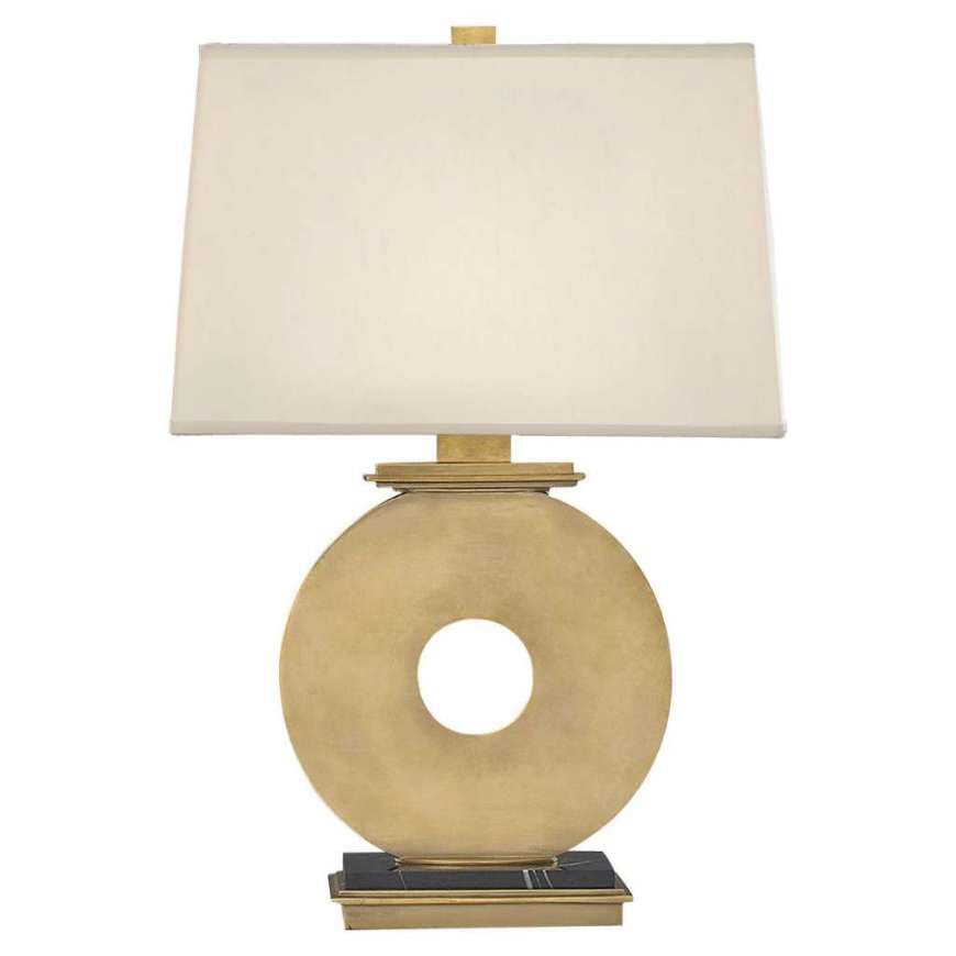 Picture of TIC-TAC-TOE TABLE LAMP IN NATURAL BRASS 125