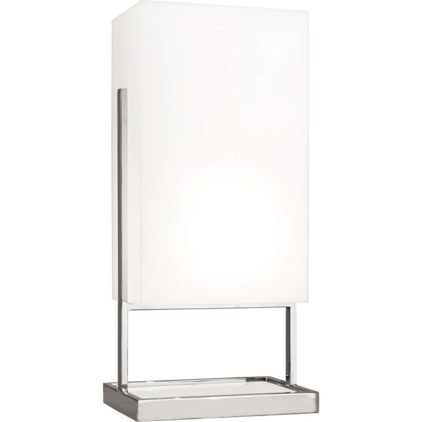 Picture of NIKOLE TABLE LAMP IN POLISHED NICKEL AND WHITE MARBLE S196