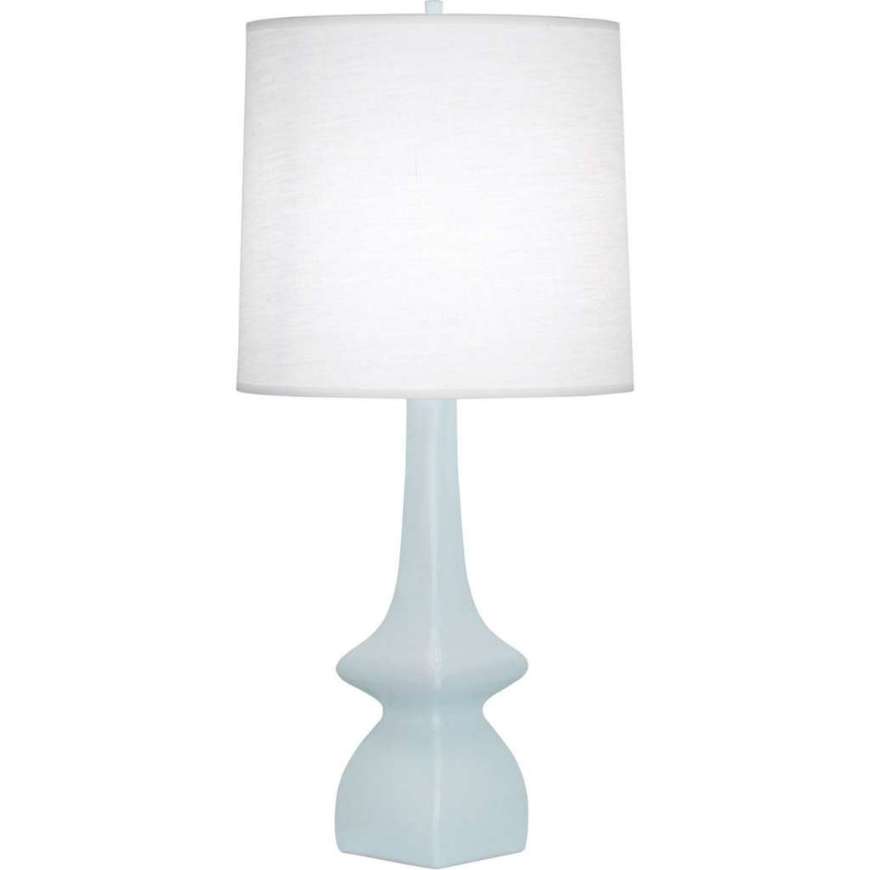 Picture of BABY BLUE JASMINE TABLE LAMP IN BABY BLUE GLAZED CERAMIC BB210