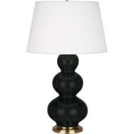 Picture of OBSIDIAN TRIPLE GOURD TABLE LAMP OS40X