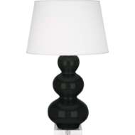 Picture of OBSIDIAN TRIPLE GOURD TABLE LAMP OS43X