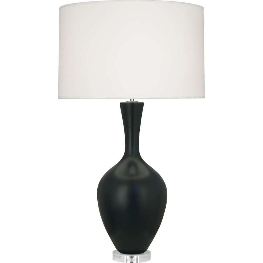 Picture of MATTE OBSIDIAN AUDREY TABLE LAMP MOS80