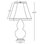 Picture of SMALL DOUBLE GOURD ACCENT LAMP MMB14