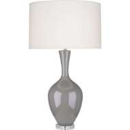 Picture of SMOKEY TAUPE AUDREY TABLE LAMP IN SMOKY TAUPE GLAZED CERAMIC ST980