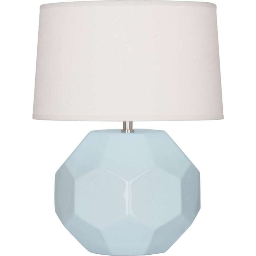 Picture of BABY BLUE FRANKLIN ACCENT LAMP IN BABY BLUE GLAZED CERAMIC BB02