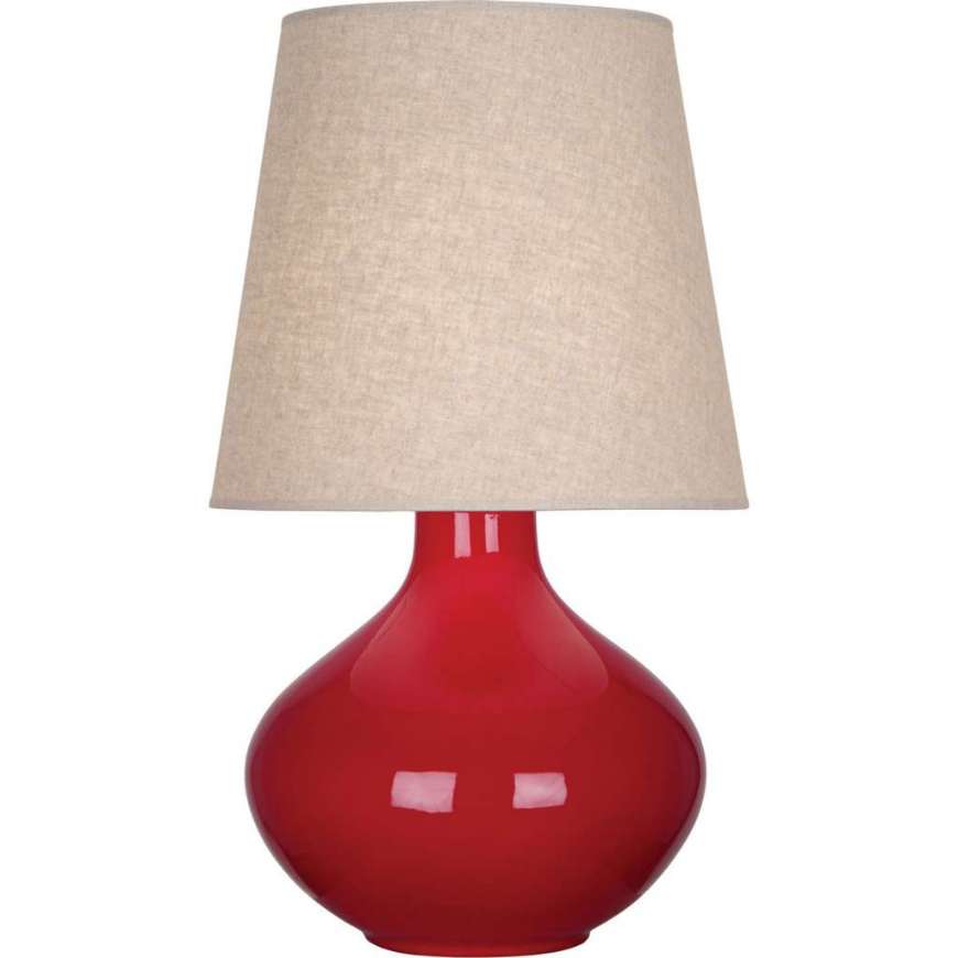 Picture of RUBY RED JUNE TABLE LAMP IN RUBY RED GLAZED CERAMIC RR991