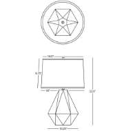 Picture of DELTA TABLE LAMP MCL97