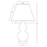 Picture of SMALL DOUBLE GOURD ACCENT LAMP MMB53