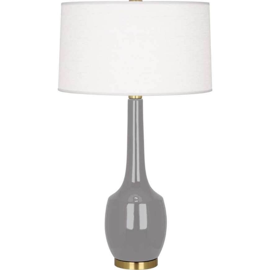 Picture of SMOKEY TAUPE DELILAH TABLE LAMP IN SMOKY TAUPE GLAZED CERAMIC ST701