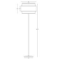 Picture of DECKER FLOOR LAMP IN POLISHED NICKEL FINISH PG133