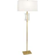 Picture of LINCOLN FLOOR LAMP IN MODERN BRASS FINISH WITH CRYSTAL ACCENTS 1020