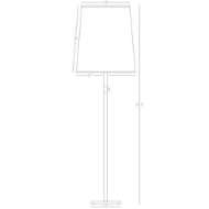 Picture of RICO ESPINET BUSTER FLOOR LAMP IN AGED BRASS 2801W