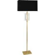 Picture of LINCOLN FLOOR LAMP IN MODERN BRASS FINISH WITH CRYSTAL ACCENTS 1020B