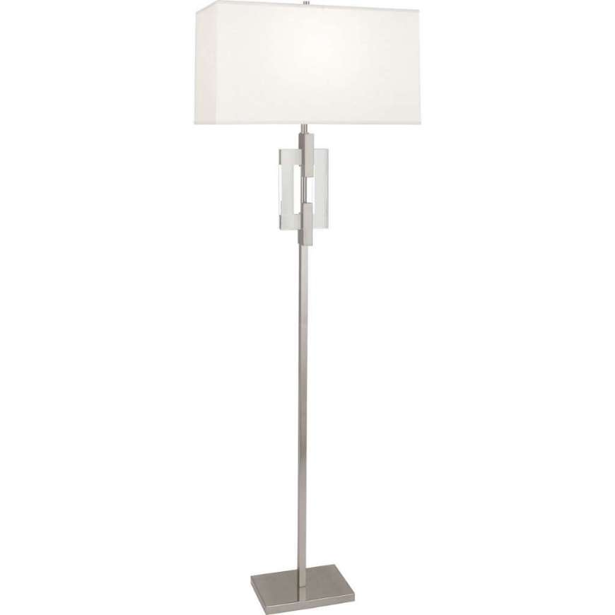 Picture of LINCOLN FLOOR LAMP IN POLISHED NICKEL FINISH WITH CRYSTAL ACCENTS 1021