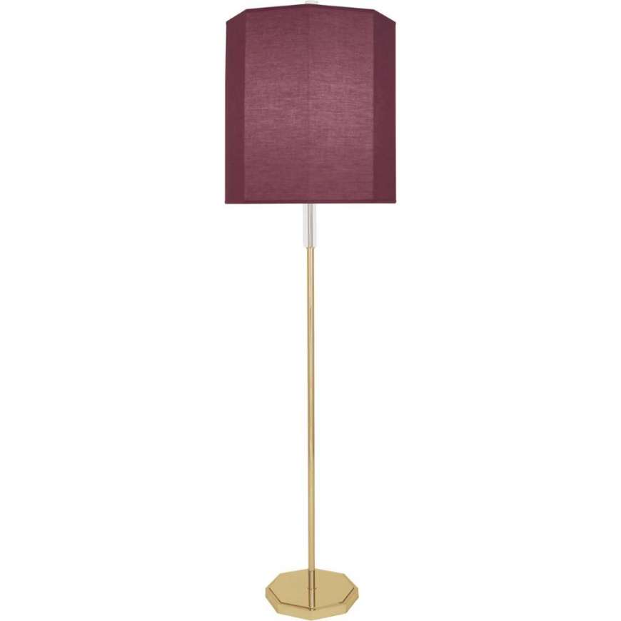 Picture of KATE FLOOR LAMP IN MODERN BRASS FINISH WITH CLEAR CRYSTAL ACCENTS VW06