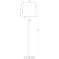 Picture of RICO ESPINET BUSTER CHICA FLOOR LAMP IN AGED BRASS 2804W