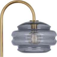 Picture of HORIZON FLOOR LAMP IN MODERN BRASS FINISH WITH SMOKE GRAY GLASS GY63