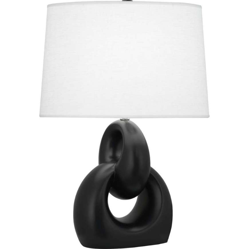 Picture of MATTE OBSIDIAN FUSION TABLE LAMP MOS81