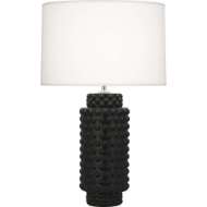 Picture of MATTE OBSIDIAN DOLLY TABLE LAMP MOS08