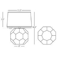 Picture of OBSIDIAN FRANKLIN ACCENT LAMP OS02