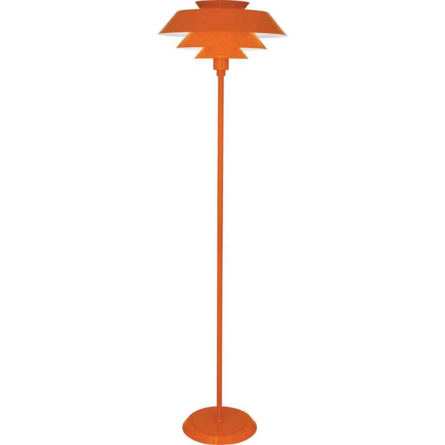 Picture of PIERCE FLOOR LAMP IN TANGERINE GLOSS POWDER COAT FINISH PM978