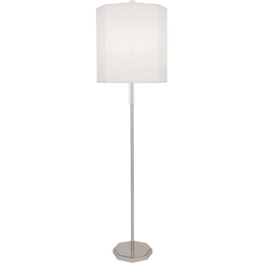 Picture of KATE FLOOR LAMP IN POLISHED NICKEL FINISH WITH CLEAR CRYSTAL ACCENTS AW07