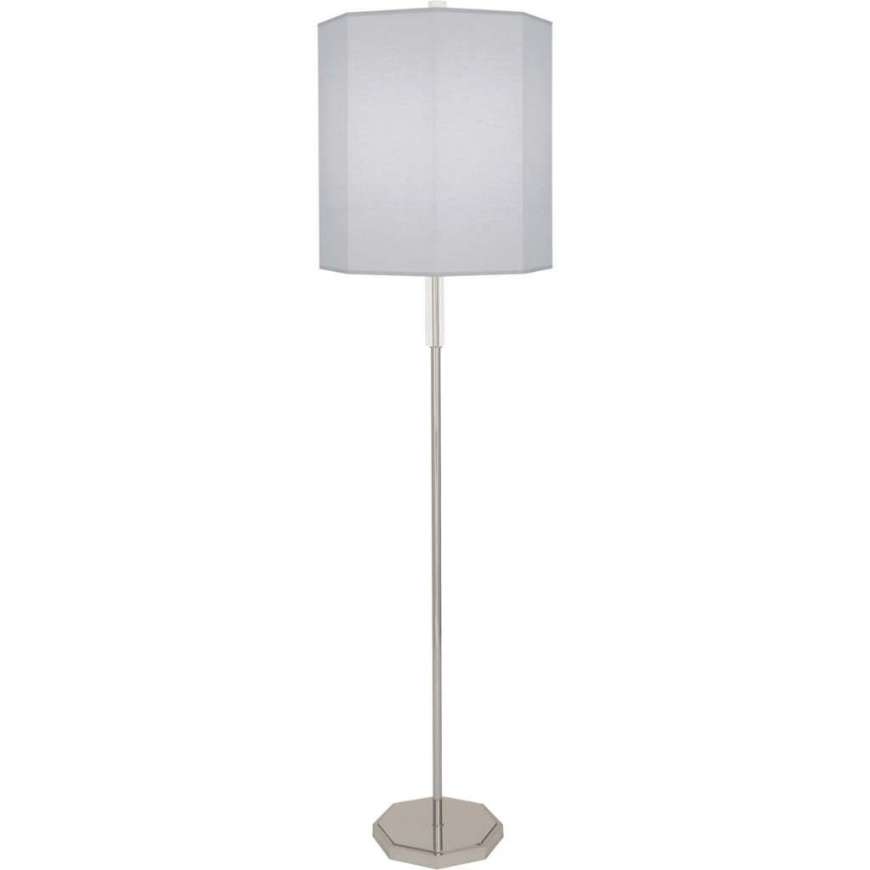 Picture of KATE FLOOR LAMP IN POLISHED NICKEL FINISH WITH CLEAR CRYSTAL ACCENTS PG07