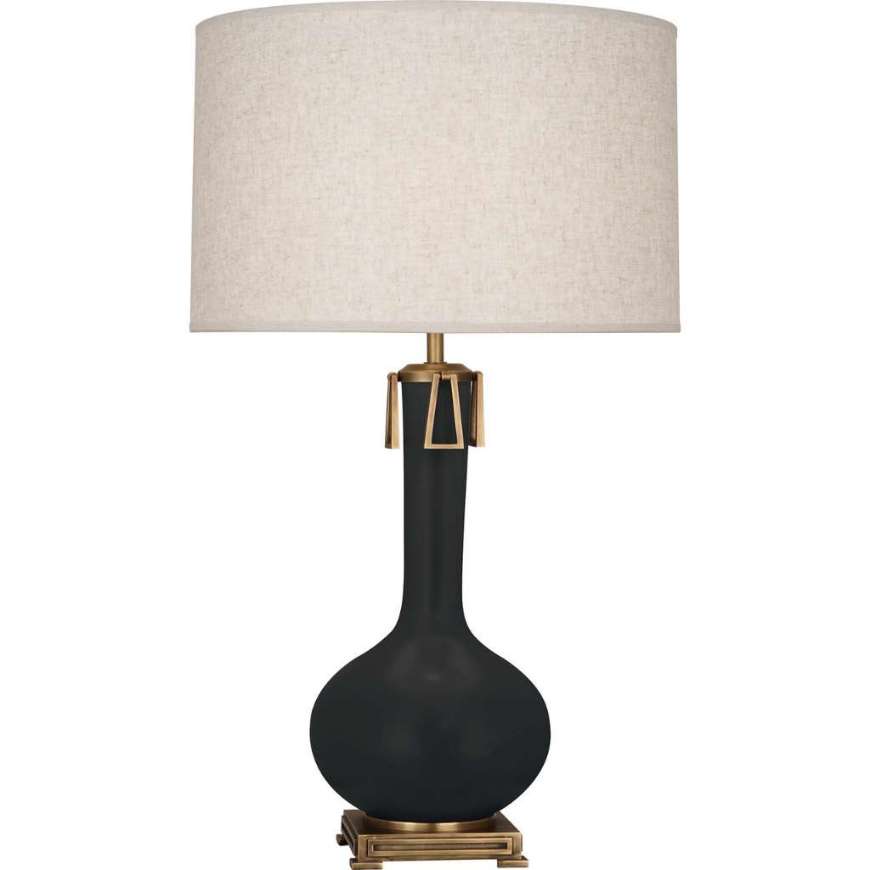 Picture of MATTE OBSIDIAN ATHENA TABLE LAMP MOS92