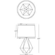 Picture of MATTE DAISY DELTA TABLE LAMP MDY97