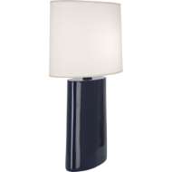 Picture of MIDNIGHT VICTOR TABLE LAMP IN MIDNIGHT BLUE GLAZED CERAMIC MB03