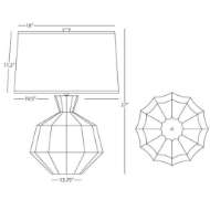 Picture of MATTE DAISY ORION TABLE LAMP MDY17