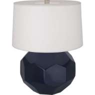 Picture of MATTE MIDNIGHT BLUE FRANKLIN TABLE LAMP IN MATTE MIDNIGHT BLUE GLAZED CERAMIC MMB01